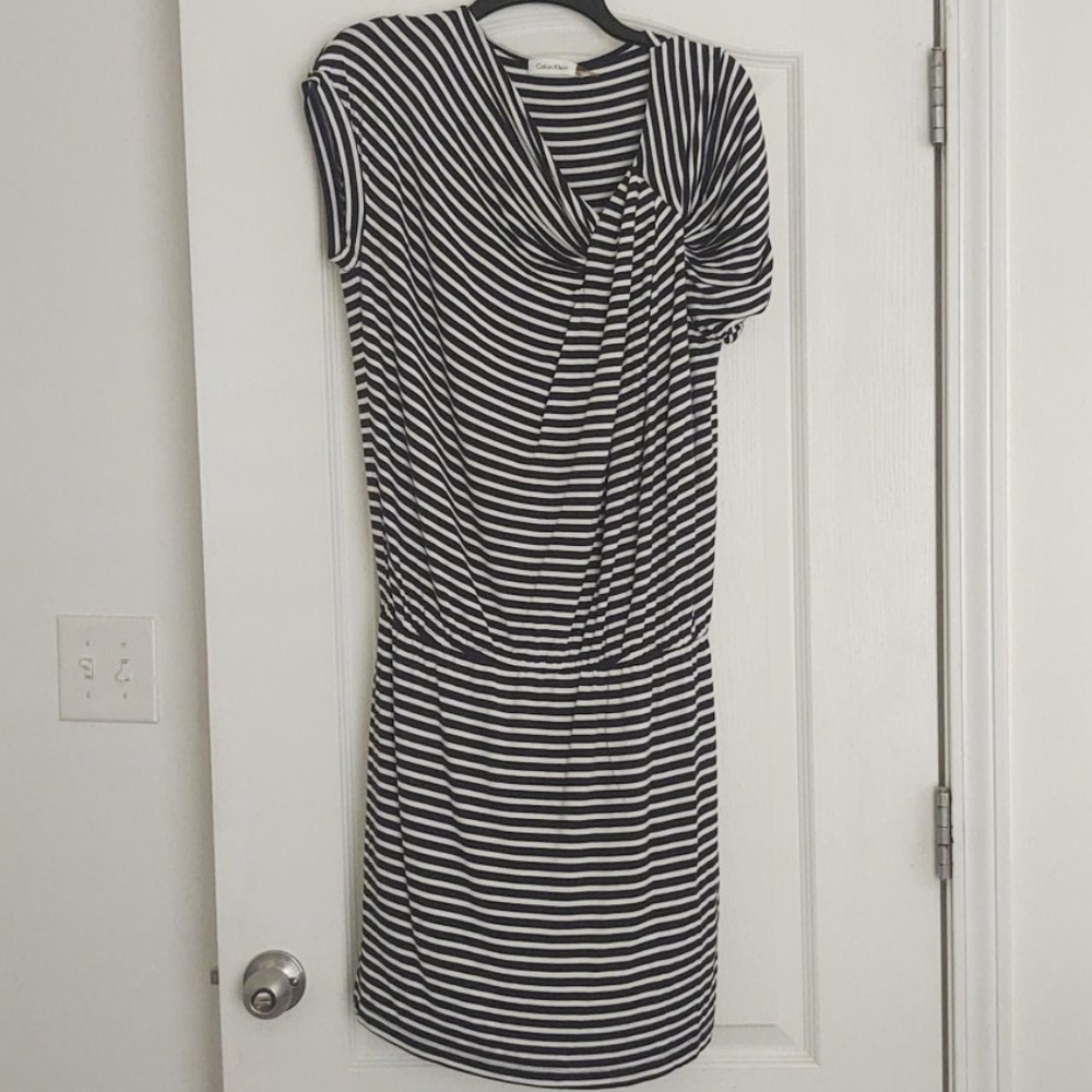 Calvin Klein striped dress, size 10.